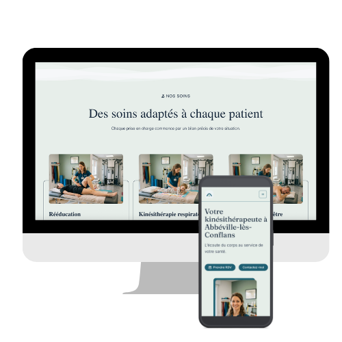 exemple de site internet pour kiné