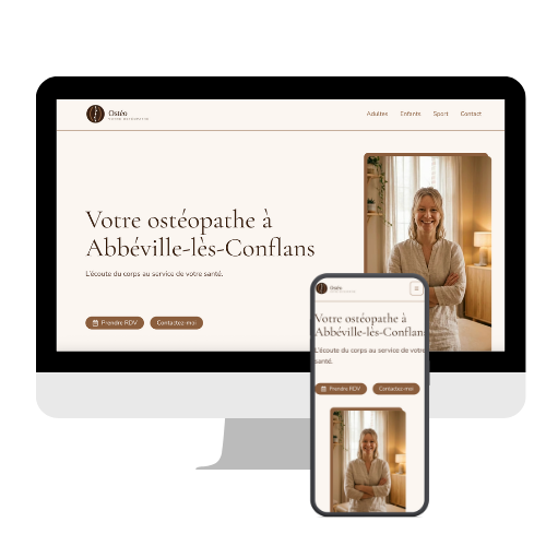 site pour osteopathe - template pas cher